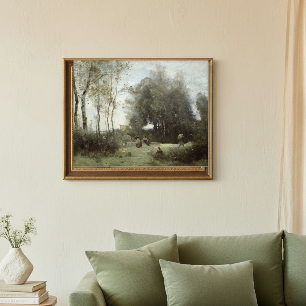 Framed room mockup - sage