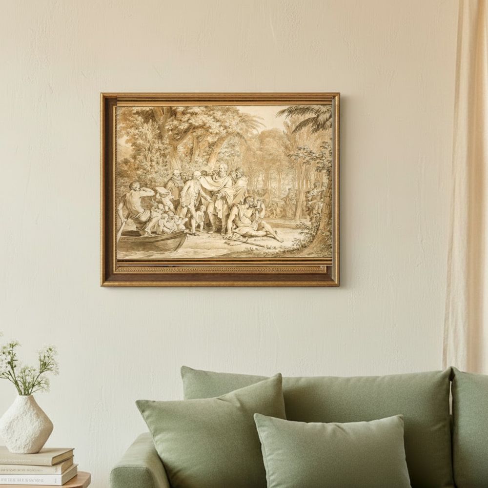 Framed room mockup - sage