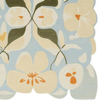 A beautifully hand-tufted area rug featuring a contemporary floral pattern with soft, muted colors. This wool rug adds a touch of elegance to any living room, blending seamlessly with modern decor. Ideal for those seeking stylish and comfortable living room area rugs.