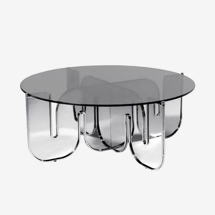 Art Deco Acrylic Round Coffee Table - MAIA HOMES