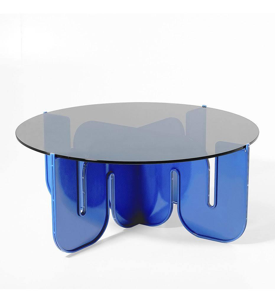 Art Deco Acrylic Round Coffee Table