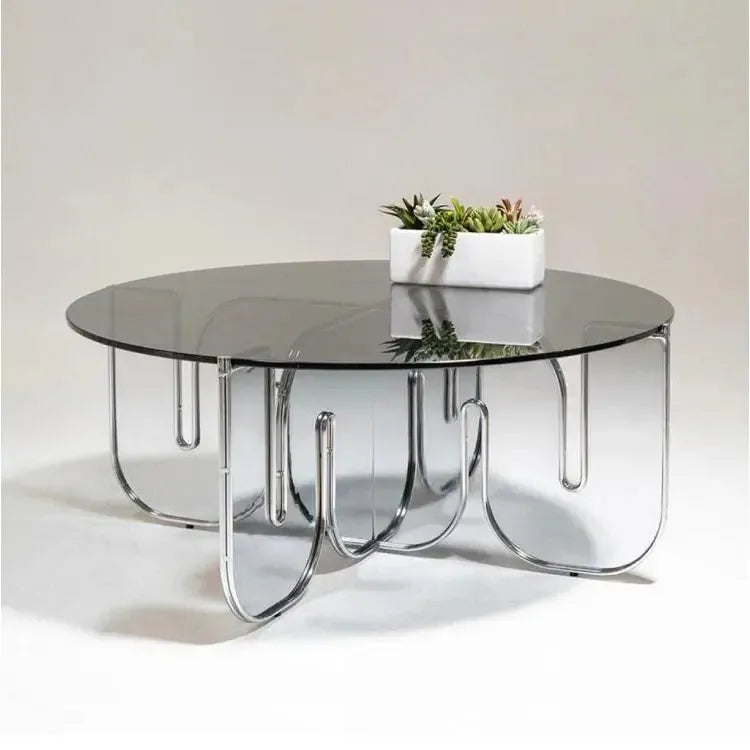 Art Deco Acrylic Round Coffee Table