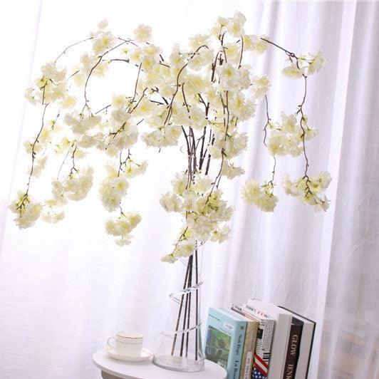 Artificial Cherry Blossom Branch - Extra Large White