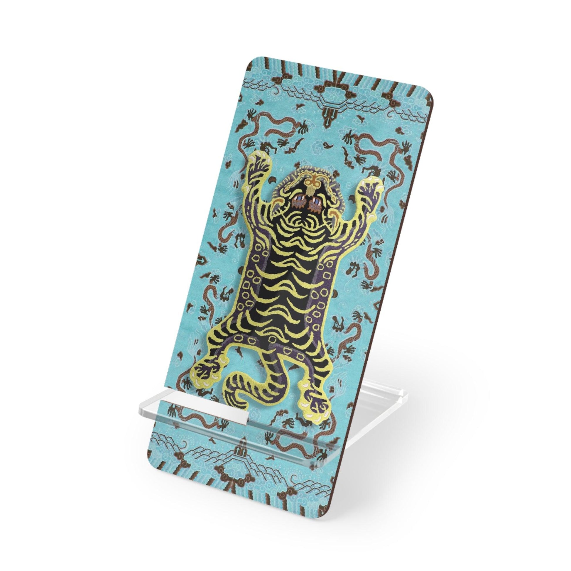 Asian Tiger Printed Smartphones Mobile Display Stand - MAIA HOMES
