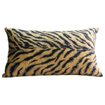 Asian Tiger Stripe Jacquard Throw Pillow Cover