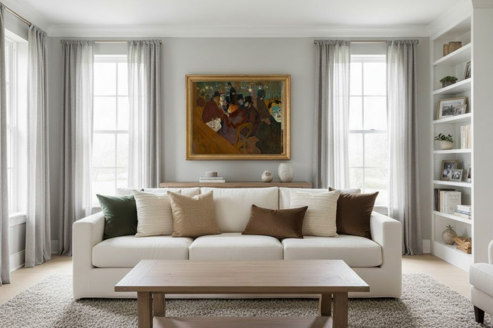 Framed room mockup - gold