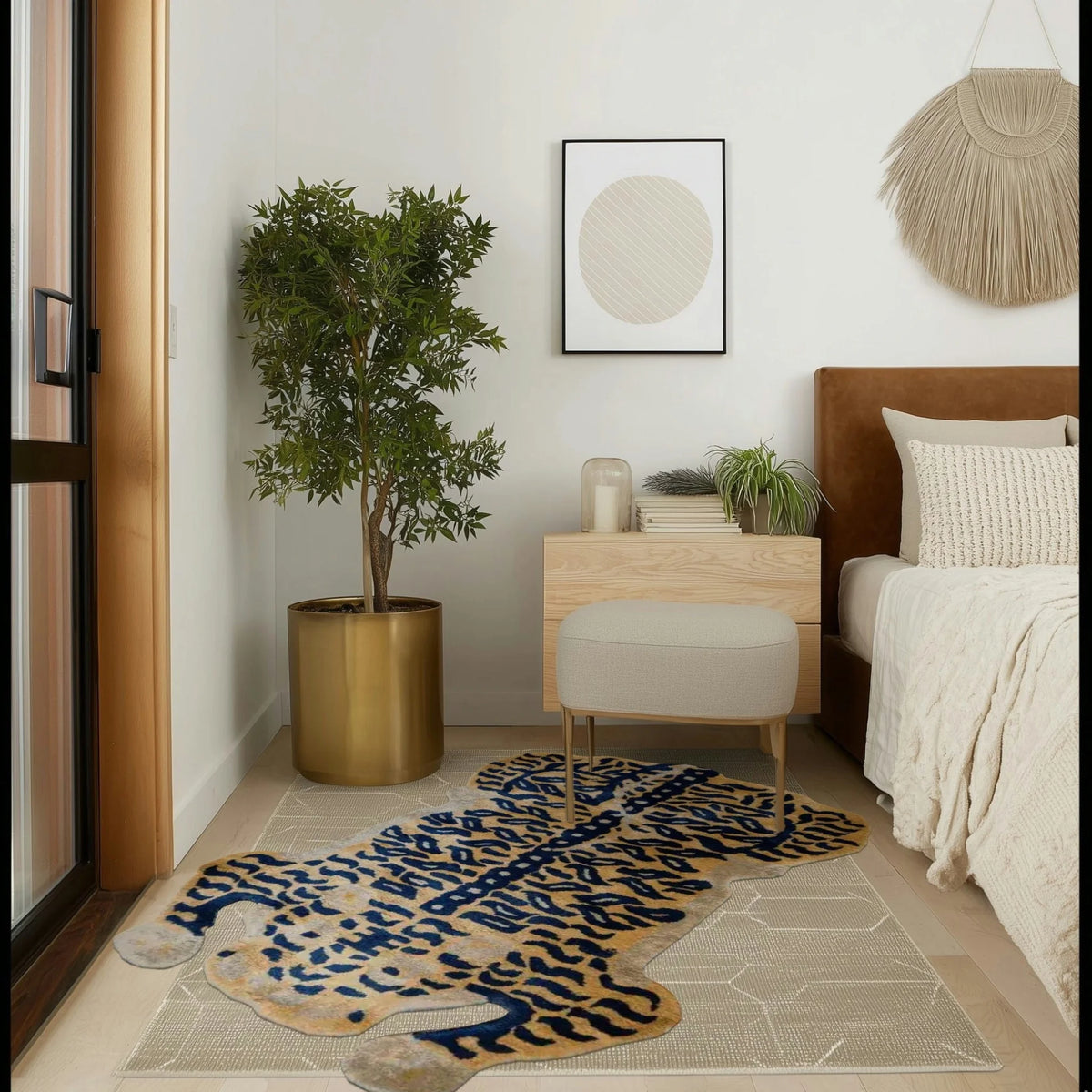 Authentic Tibetan Tiger Hand Tufted Wool Rug