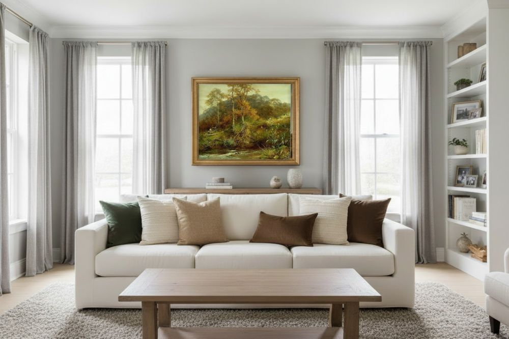 Framed room mockup - gold