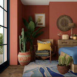 Azure Stained Glass Hand Tufted Rug