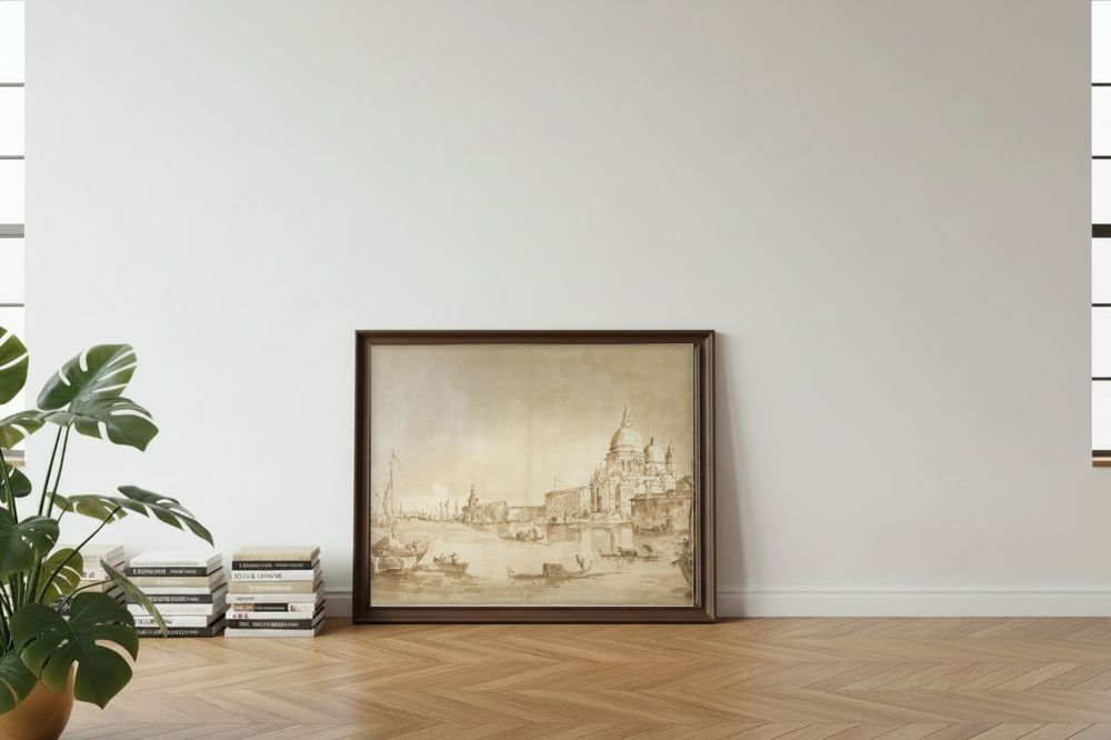 Framed room mockup - leaning