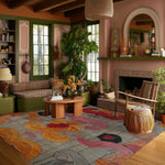 Baroque Fire Bloom Hand Tufted Rug
