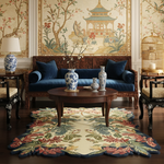 Baroque Floral Mirage Hand Tufted Wool Rug