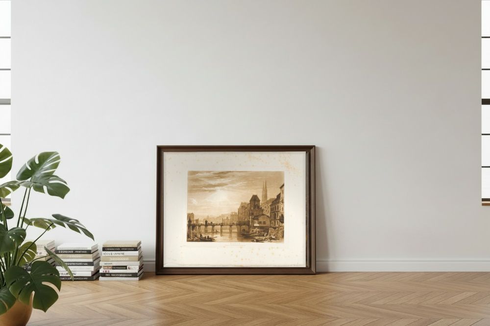 Framed room mockup - leaning