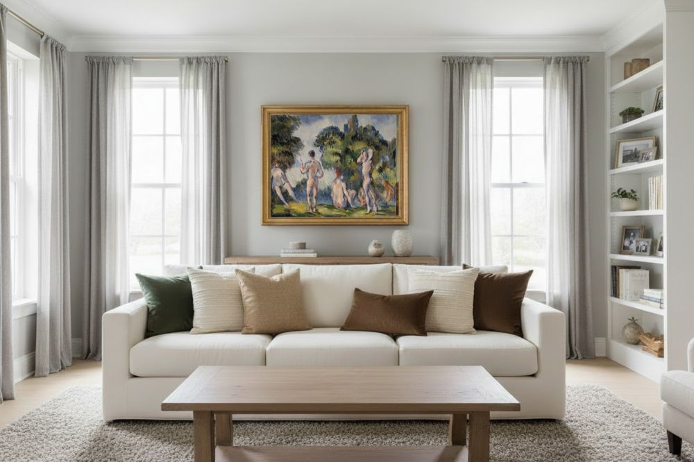 Framed room mockup - gold