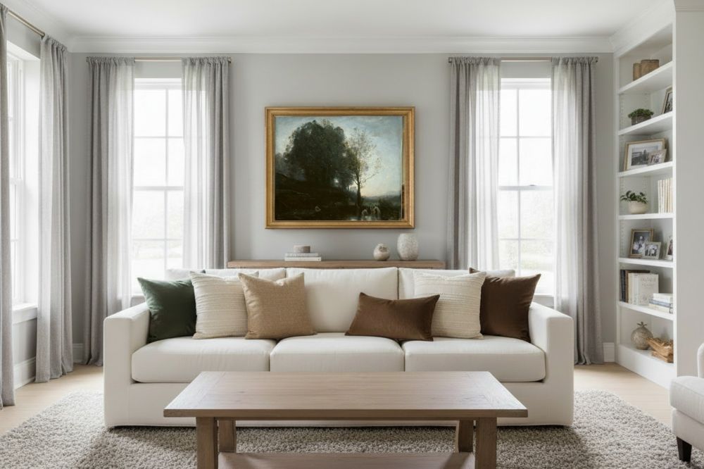 Framed room mockup - gold