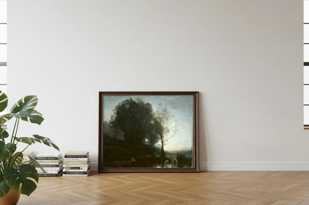 Framed room mockup - leaning