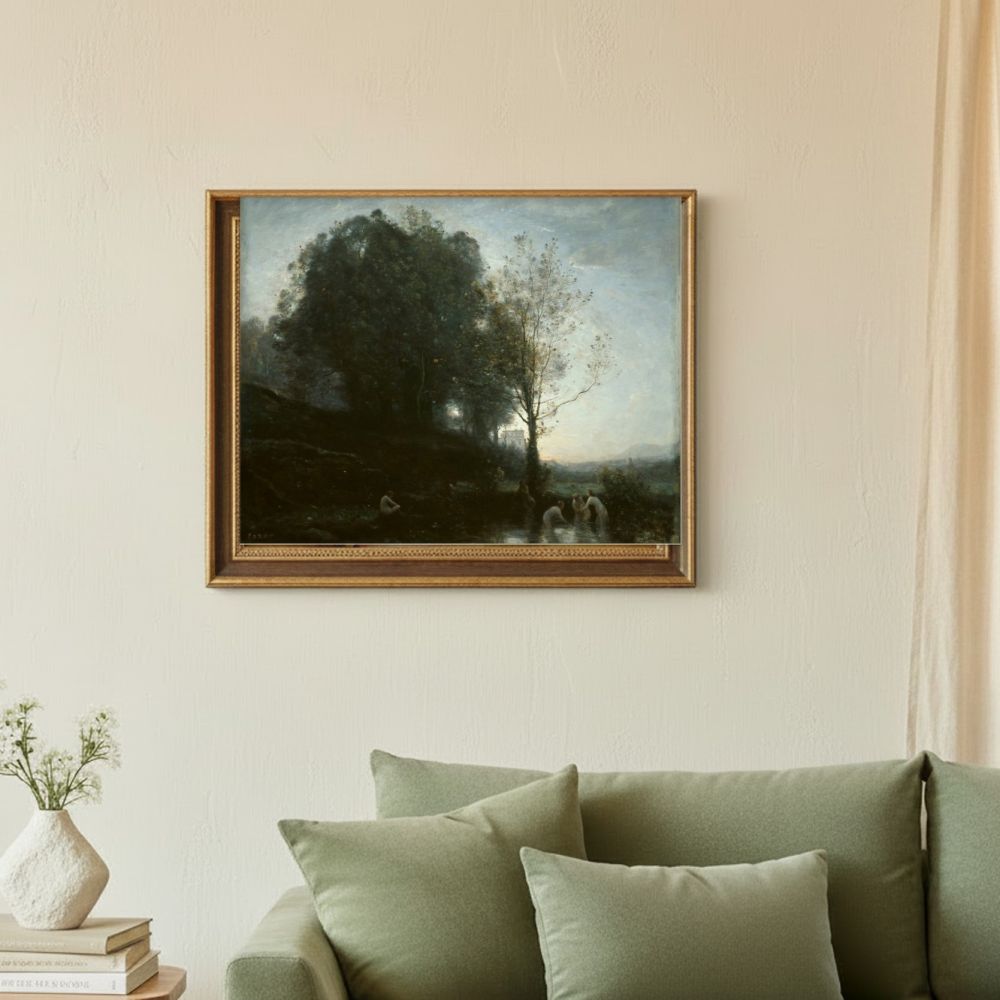 Framed room mockup - sage