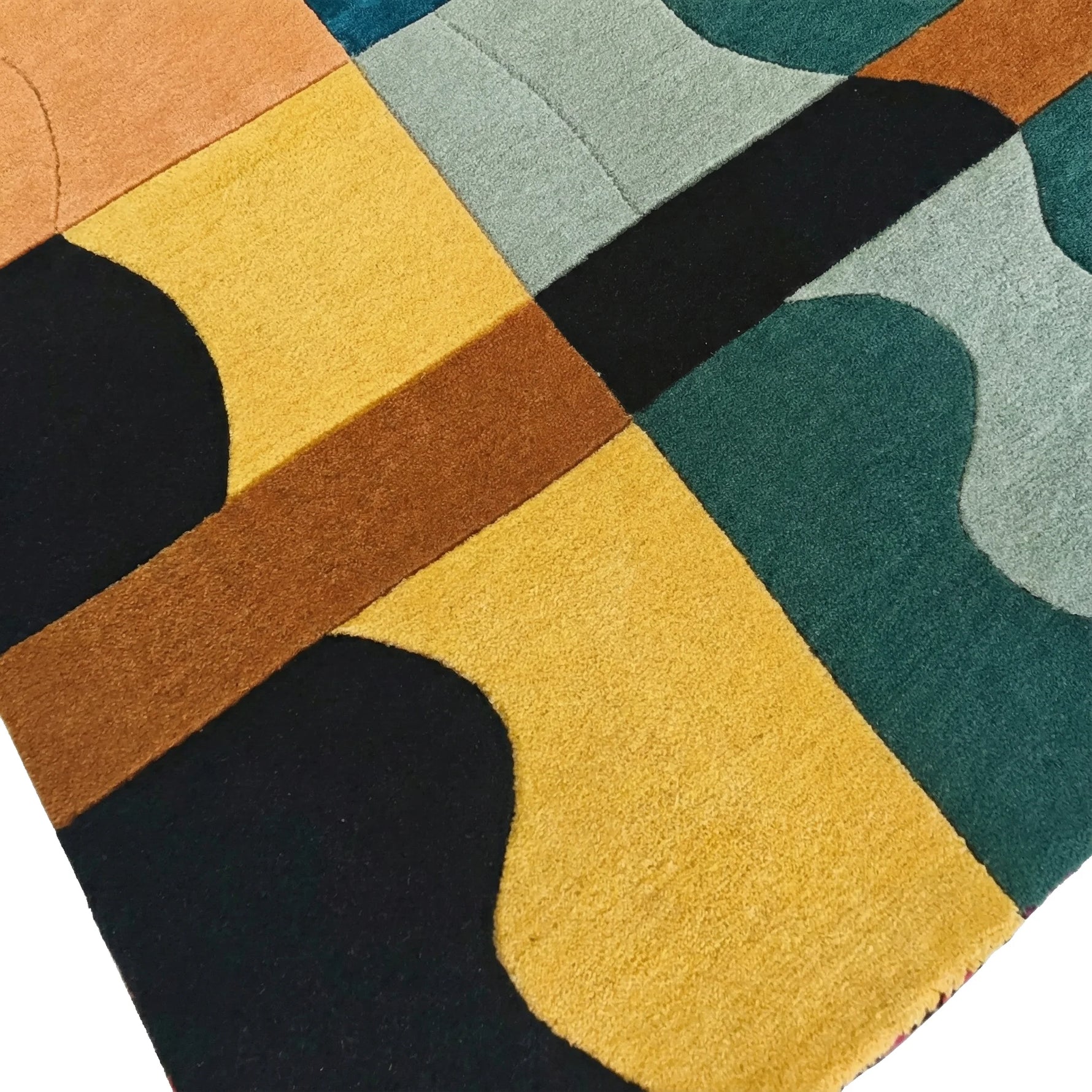 Bauhaus Patchwork Hand Tufted Wool Rug