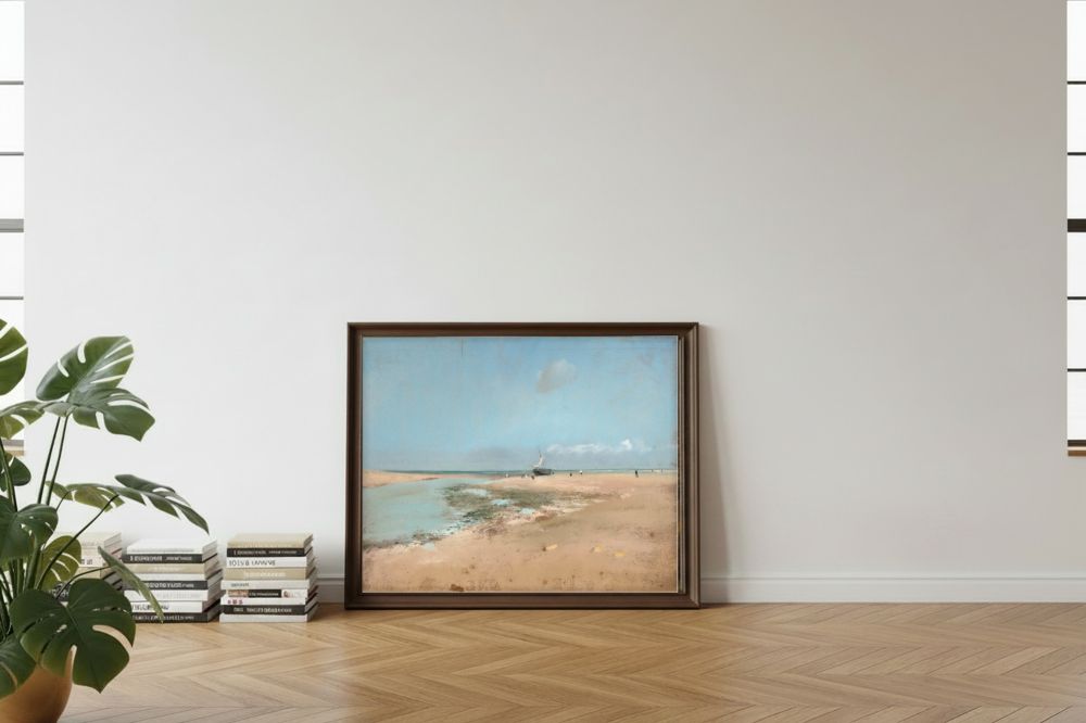 Framed room mockup - leaning