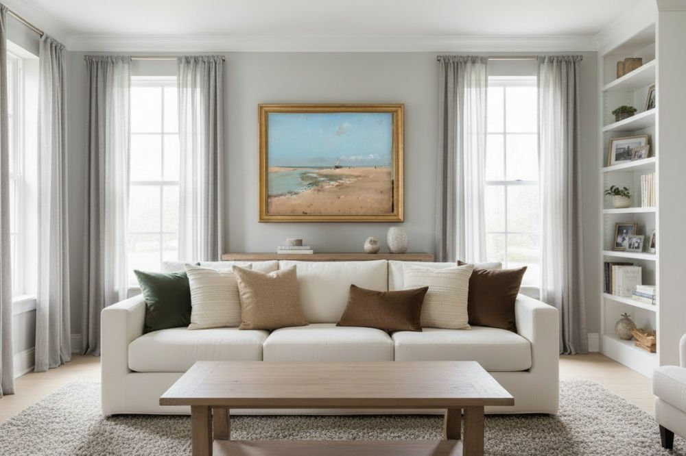 Framed room mockup - gold