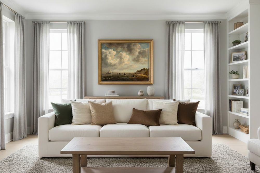 Framed room mockup - gold