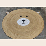 Bear Round Jute Rug
