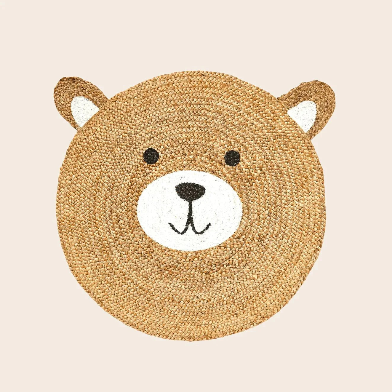 Bear Round Jute Rug