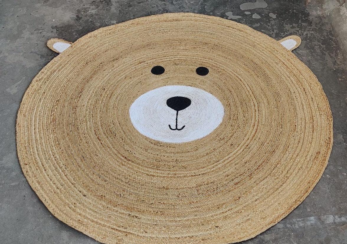 Bear Round Jute Rug