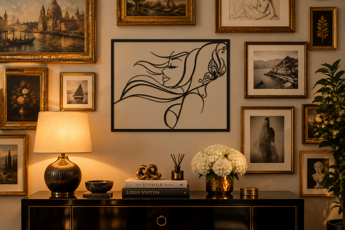 Beauty Wind Minimalist Metal Wall Art