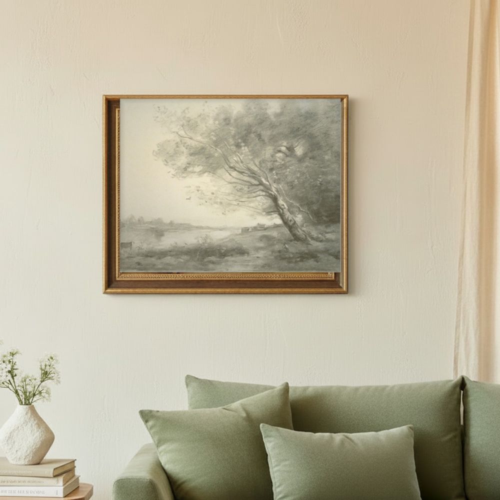 Framed room mockup - sage
