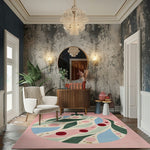 Berry Leaf Bliss Hand Tufted Rug