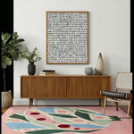 Berry Leaf Bliss Hand Tufted Rug
