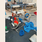 Water Earth and Sun Hand Tufted Wool Rug - Dark Blue - 1001 KNOTS