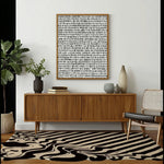 Black and Tan Melting Hand Tufted Wool Rug