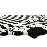 Patterned rug on a white background