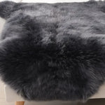 Black Soft Texture Shaggy Natural Fur Sheepskin Area Rug - 1001 KNOTS