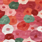 The Bloom Pop Garden Hand Tufted Rug showcases a vibrant, abstract floral pattern in shades of red, pink, green, and orange. This contemporary area rug is perfect for adding a pop of color to your living room. Made from high-quality wool, it’s ideal for those seeking stylish rugs for living room settings. Available in a generous 8x10 size, this wool rug combines modern design with comfort.