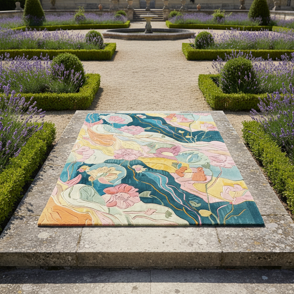 Blooms of Ages Hand Tufted Wool Rug