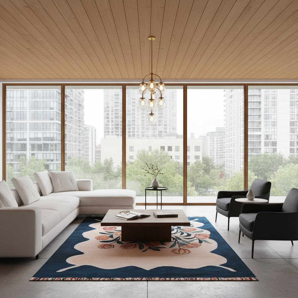 Blossom Haven Sanctuary Hand Hooked Wool Rug