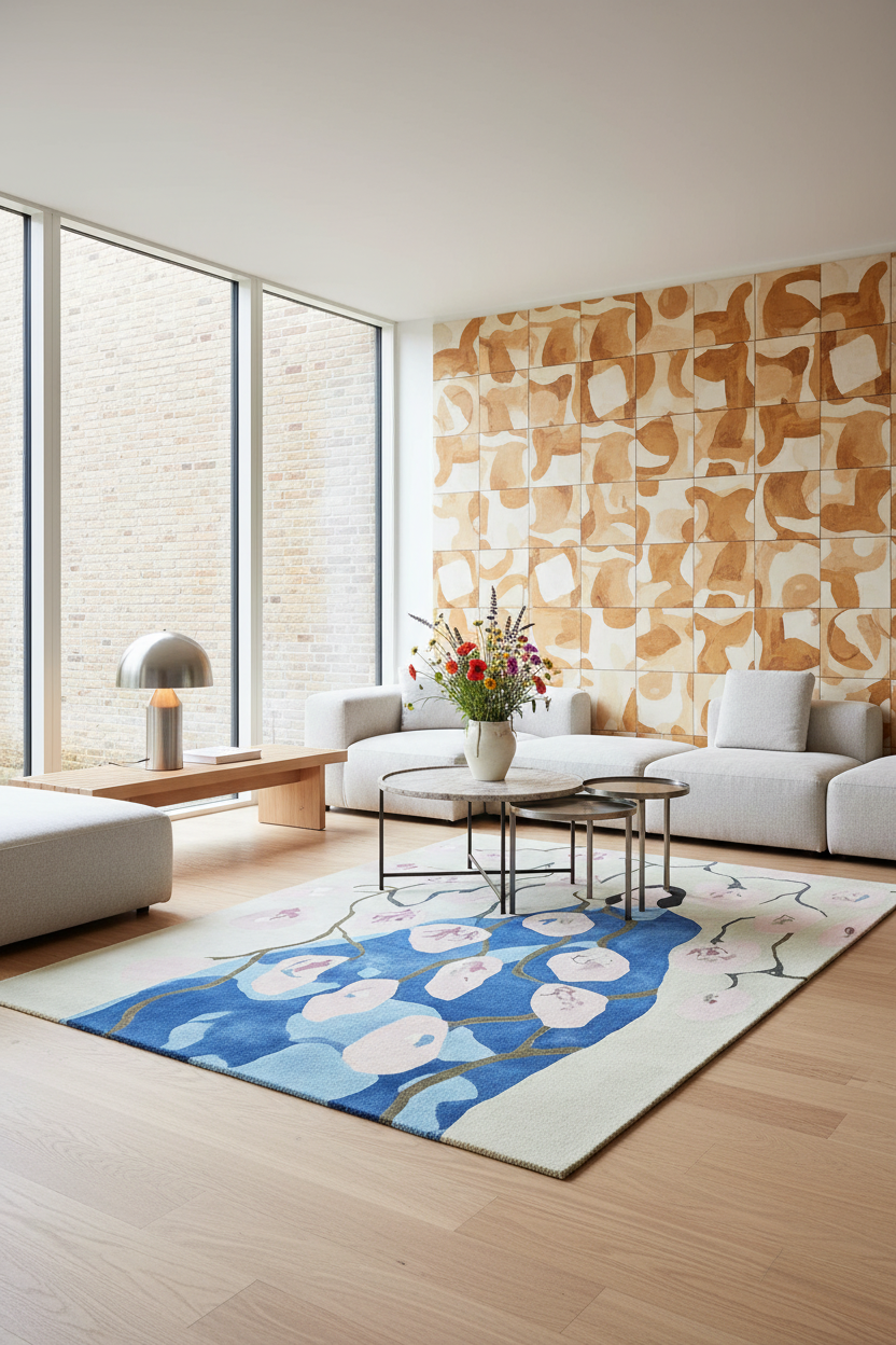Blossom Veil Muse Hand Tufted Rug