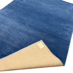 Blue Arctic Geo Modern Hand Tufted Wool Rug