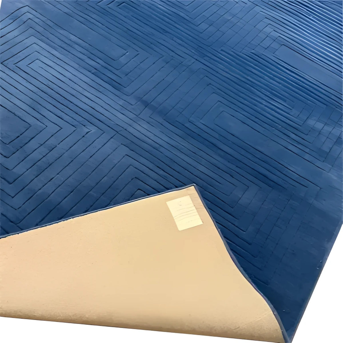 Blue Arctic Geo Modern Hand Tufted Wool Rug Runner 16 ft - MAIA HOMES