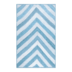 Blue Herringbone Jute Rug