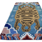 Blue Oriental Tiger Hand Tufted Wool Rug - MAIA HOMES