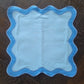 Blue Scallop 100% Linen Square Placemat - MAIA HOMES