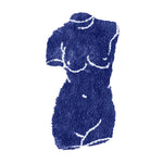 Blue Venus Goddess-Shaped Bath Rug - Maia Homes