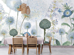 Blue Wild Meadow Wallpaper Mural