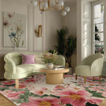 Blush Garden Bloom Hand Tufted Rug