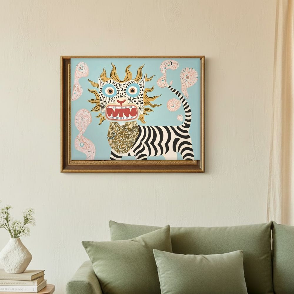 Framed room mockup - sage