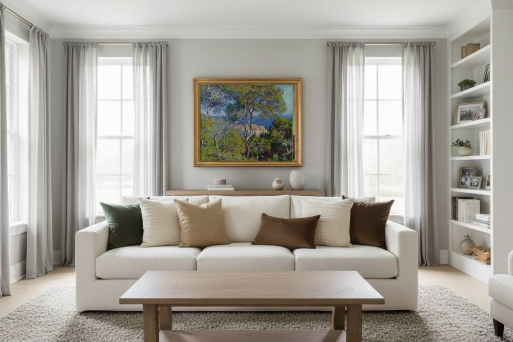 Framed room mockup - gold